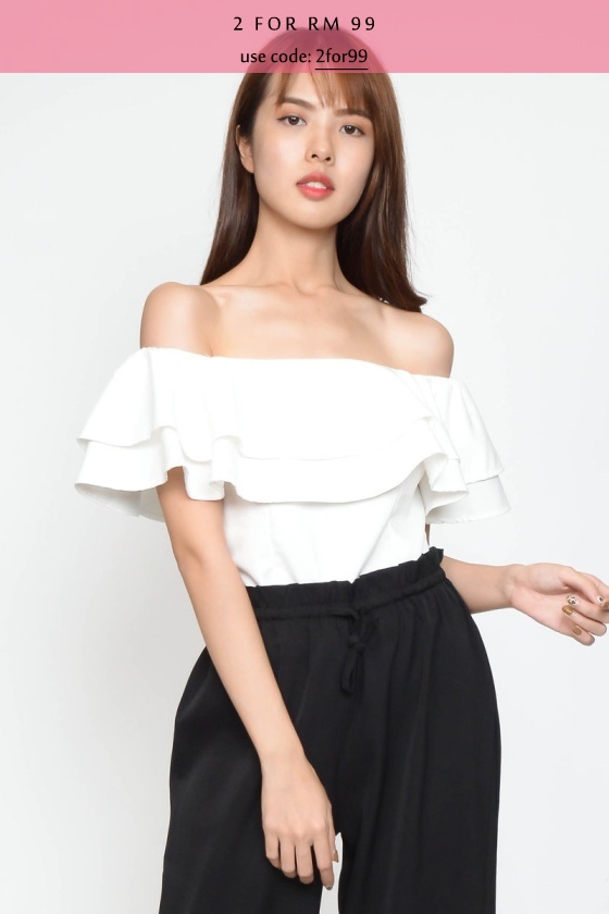 Francie Layered Top - White