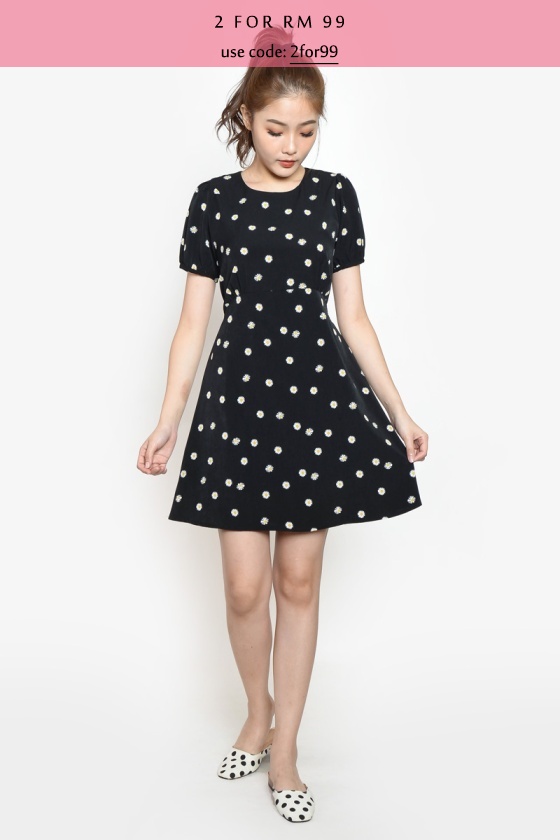 Linda Daisy Skater Dress