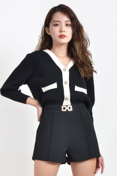 Brenda Knitted Cardigan - Black