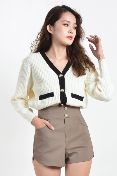 Brenda Knitted Cardigan - Beige
