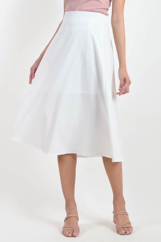 Claudia Midi Skirt - White
