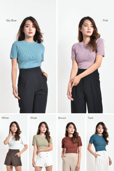 [3 for RM 99] Yareli Knitted Basic Top