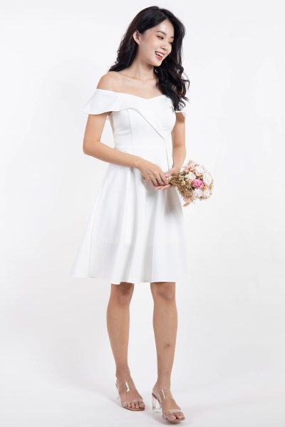 Maylick Off Shoulder Dress - Midi