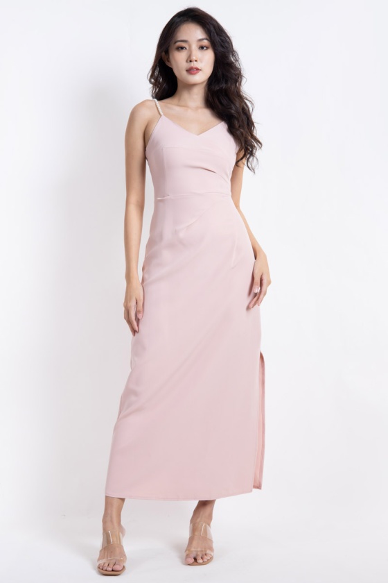 Courtney Pearl Dress - Pink