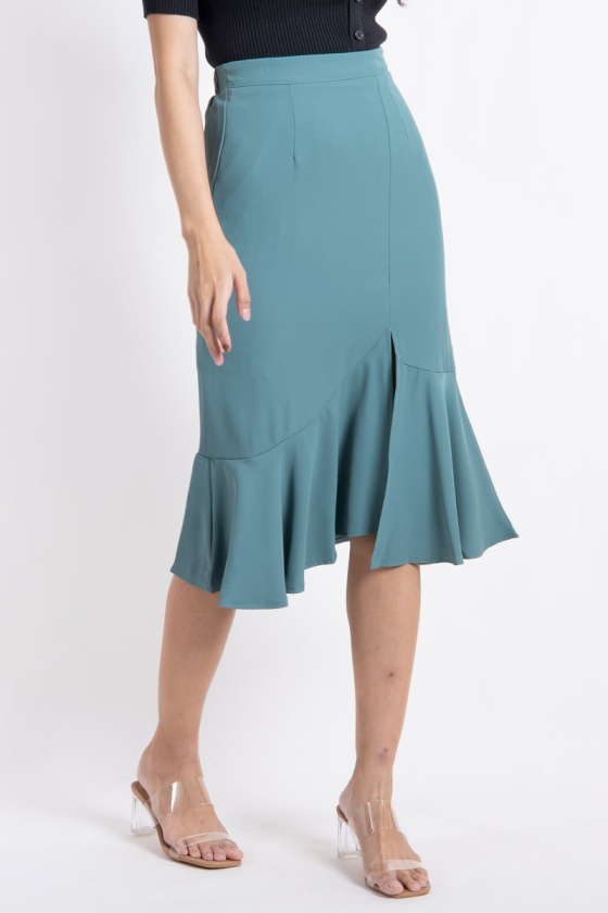 Giselle Mermaid Skirt - Green