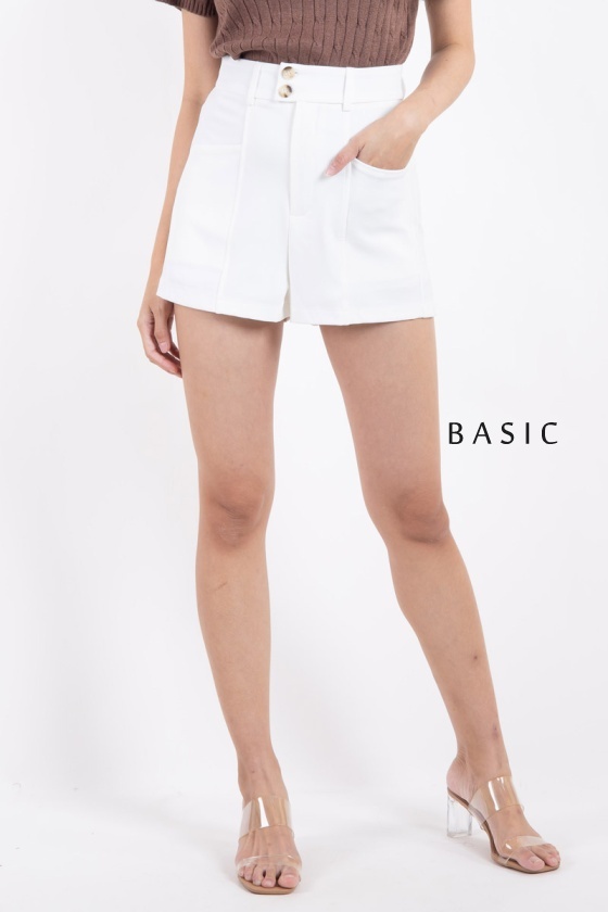 Yamilet Slimming Shorts - White