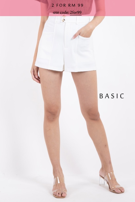 Yamilet Slimming Shorts - White