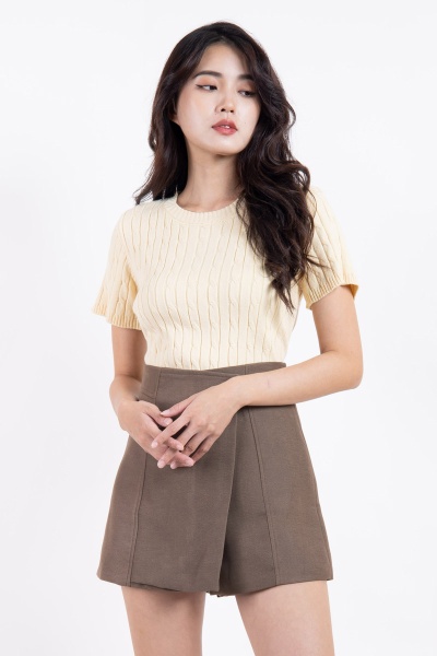 Haven Knitted Top - Yellow