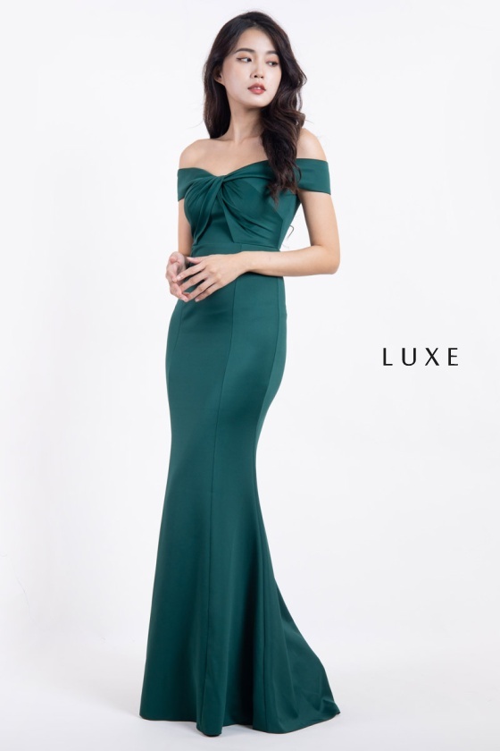 Tessa Twisted Maxi Dress - Green