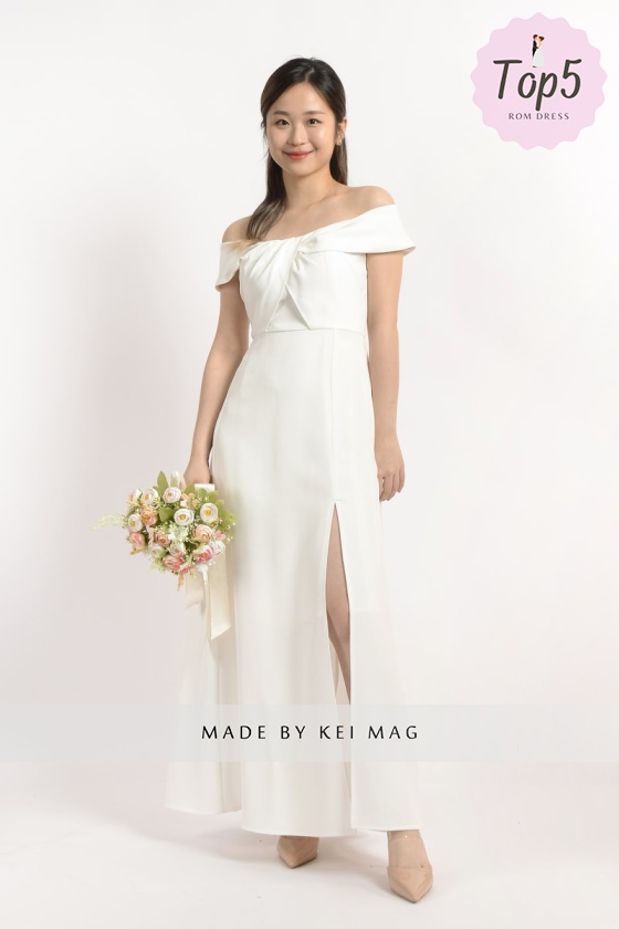 Mckall Twisted Maxi Dress - White