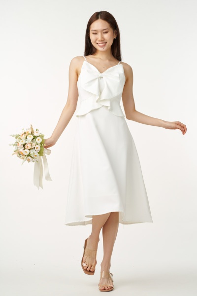 Eleanor Bow Midi Dress