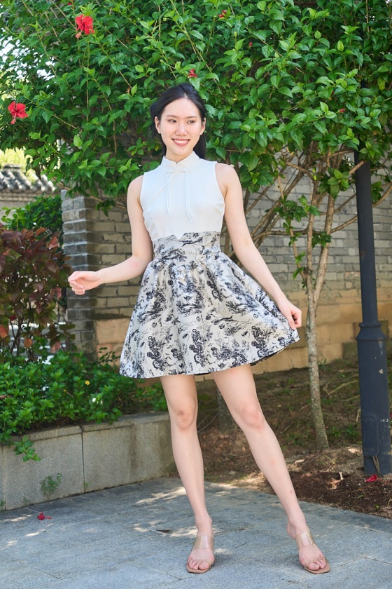 Josie Cheongsam Dress - White