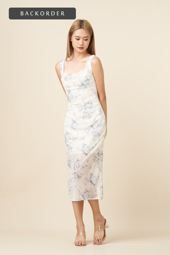 [BackOrder ETA 10 June] Madison Floral Ruched Dress