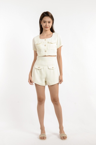 Valeria Two-Piece Suit - Cream