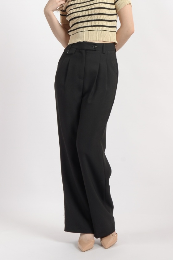 Willow Pallazo Pants - Black