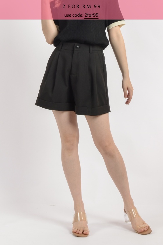 Stella A-Line Shorts - Black