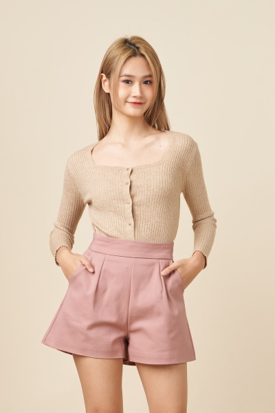 Jade Square Neck Cardigan