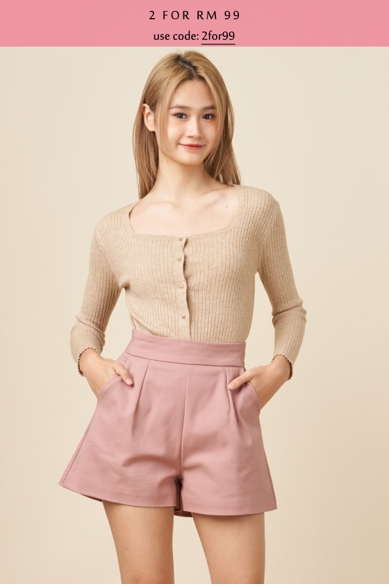 Jade Square Neck Cardigan