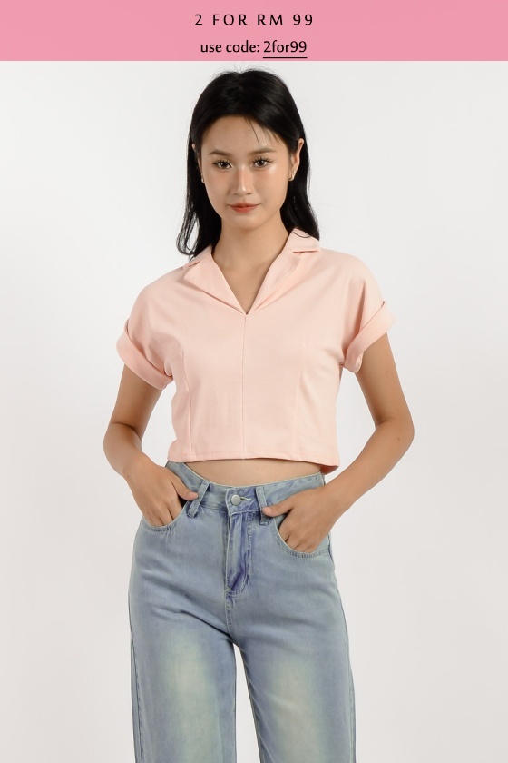 Juliana Polo Tee - Pink