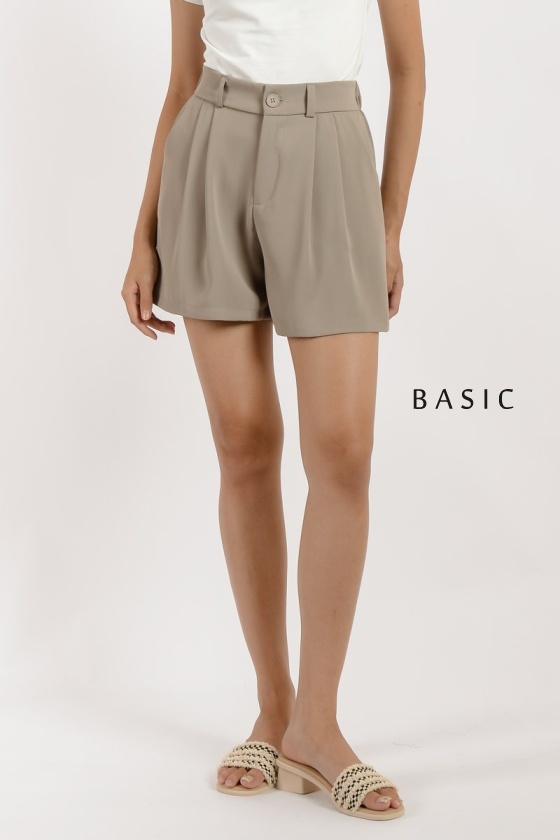 Amira Basic Shorts - Khaki