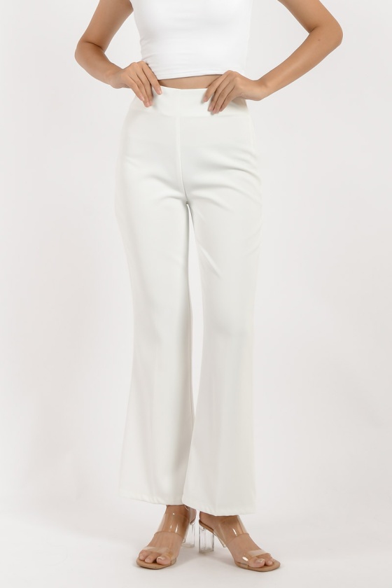 Lilly Trumpet Pants - White