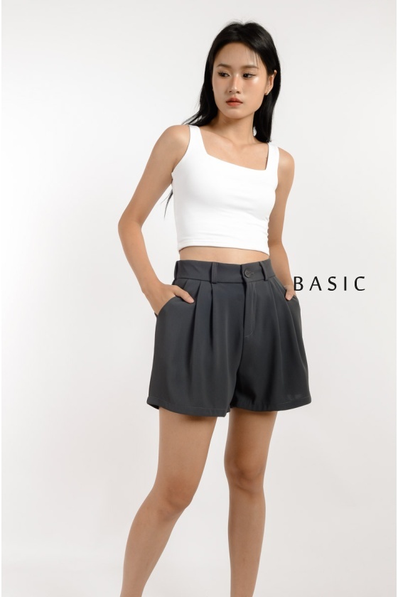 [3 for RM 99] Kaia Square Neck Crop Top - White