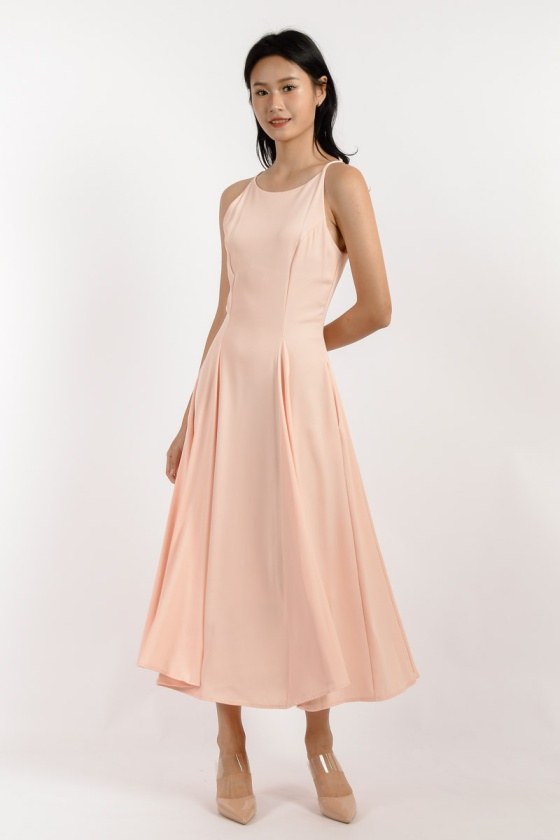 Molly Skater Maxi Dress - Pink