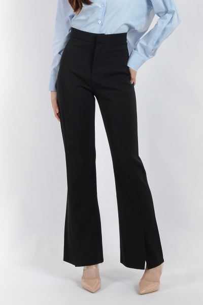 Aliyah Trumpet Pants with Slit - Black