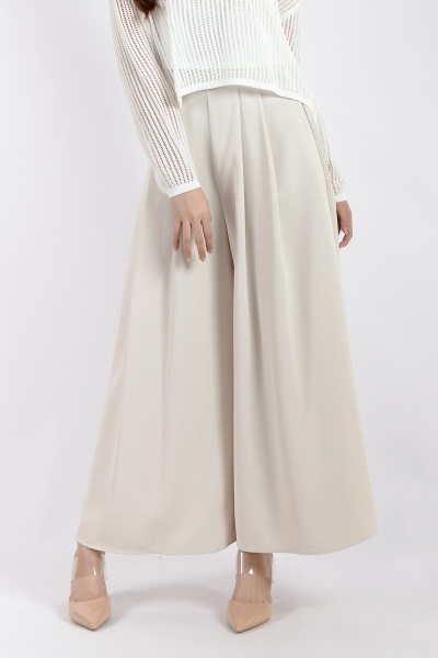 Kiara Palazzo Pants - Beige