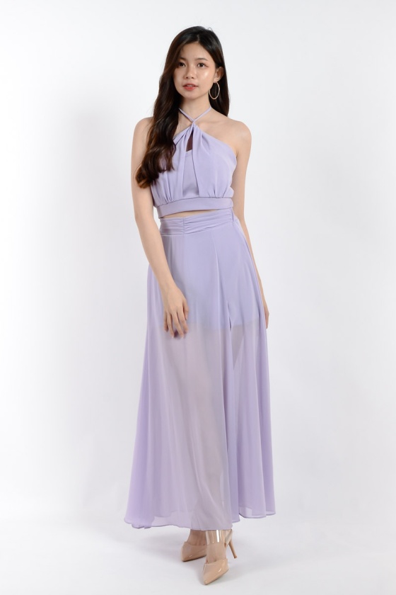 Marley Halter Two-Piece Dress - Lilac