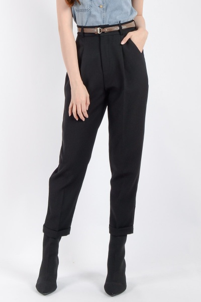 Vera Pencil Pants - Black