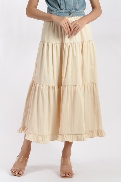 Esme Layered Skirt - Beige