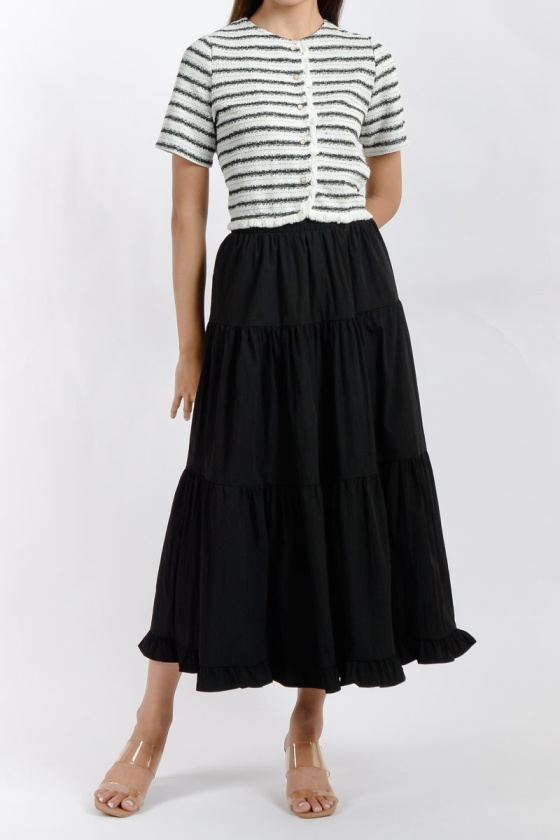 Esme Layered Skirt - Black