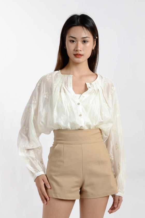 Lucille Embossed Lace Top (free inner singlet)