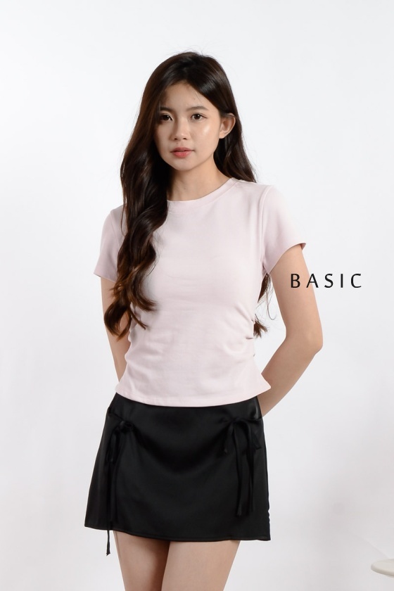 [3 for RM 99] Adriana Ruched Waist Top - Pink