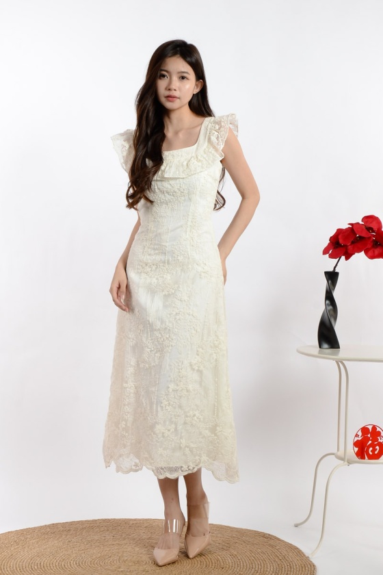 Amina Lace Dress - Midi