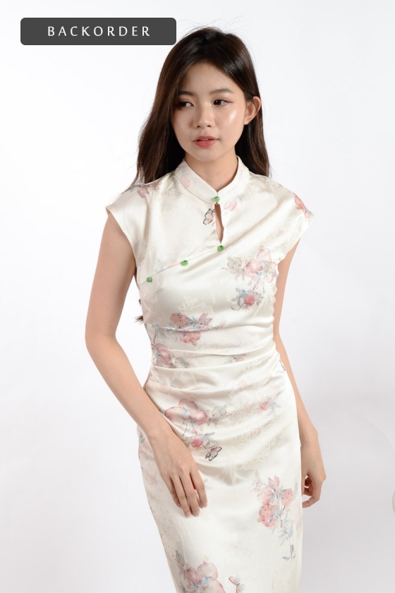 [BackOrder ETA 22 Jan] Jocelyn Floral Cheongsam