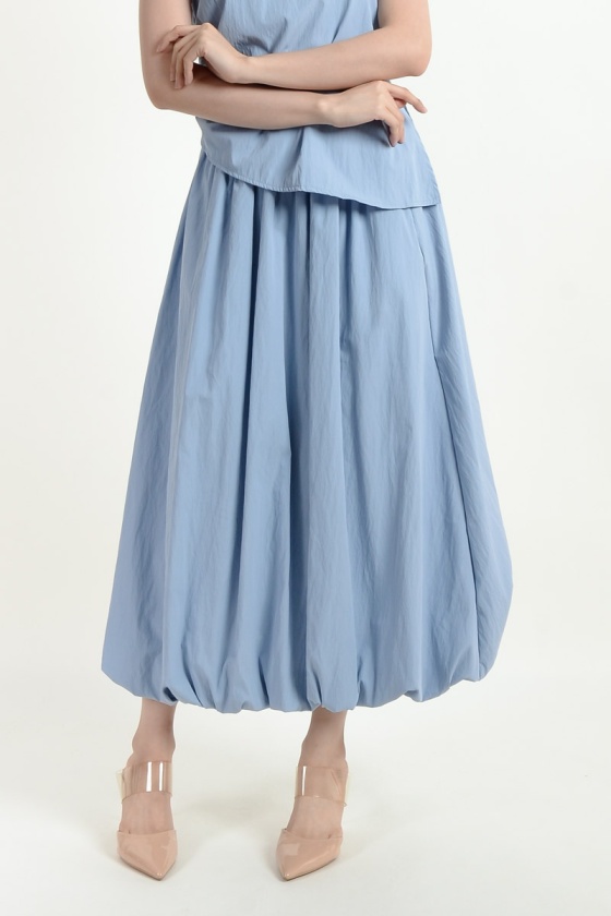 Alessandra Cotton Skirt - Blue