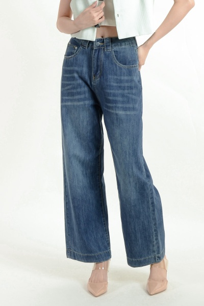 Melissa Straight Leg Jeans - Dark Blue