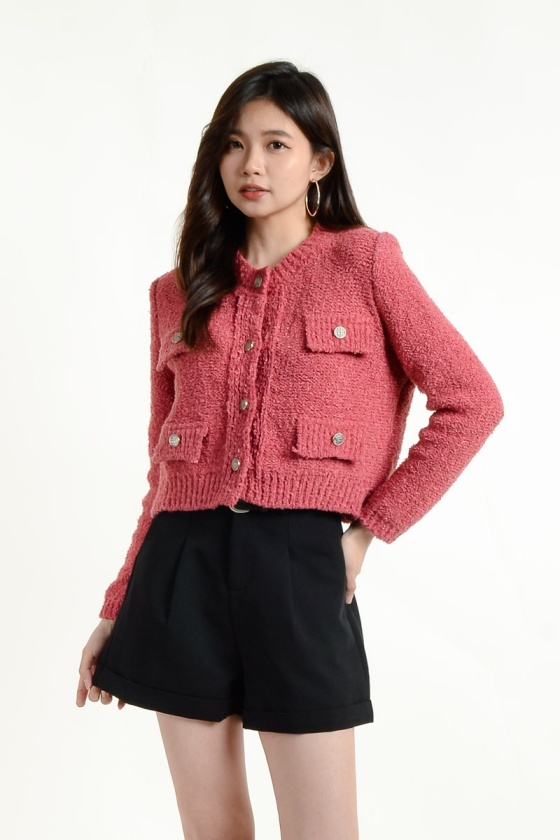 Gracelyn Knitted Top - Rose
