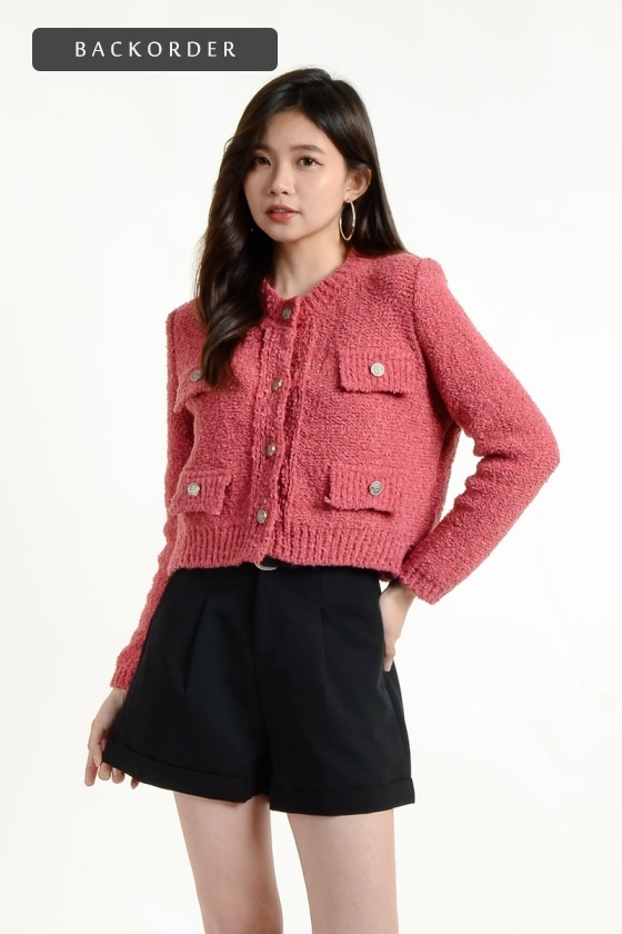 [BackOrder ETA 27 May] Gracelyn Knitted Top - Rose