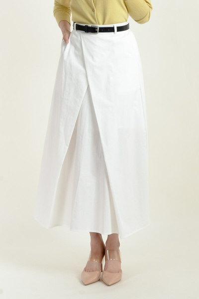 Fernanda Overlay V Skirt - White