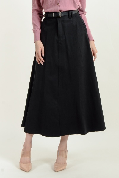 Ailani A-line Maxi Skirt - Black