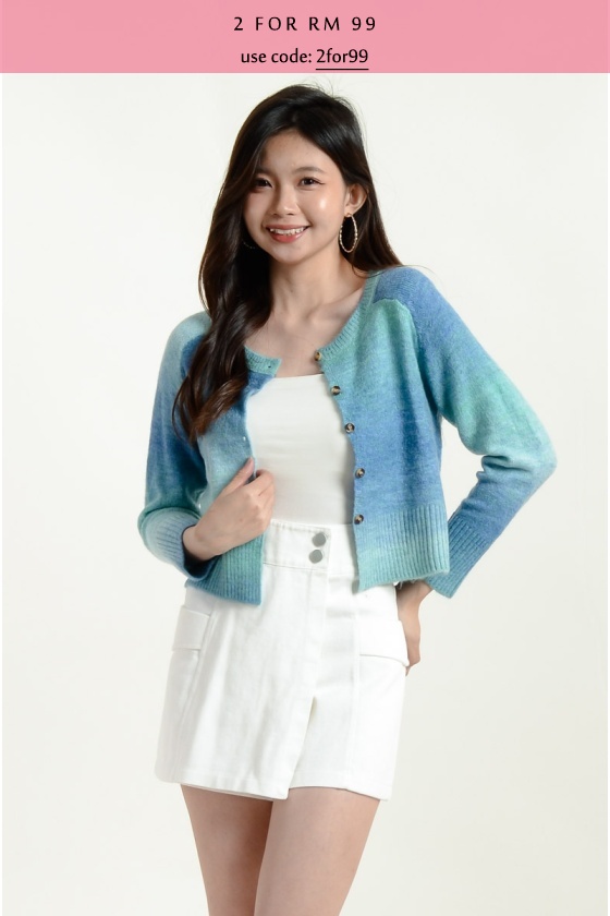 Ari Water Paint Knitted Top