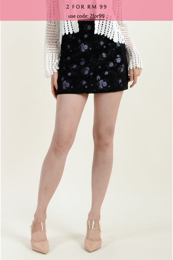 Carolina Floral Mini Skort