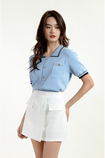 Emelia Polo Knit Top