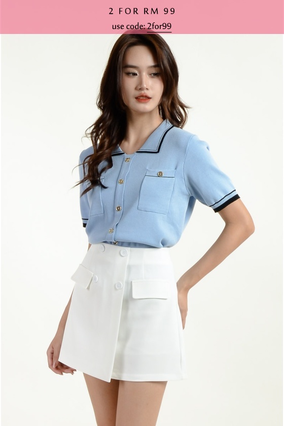 Emelia Polo Knit Top