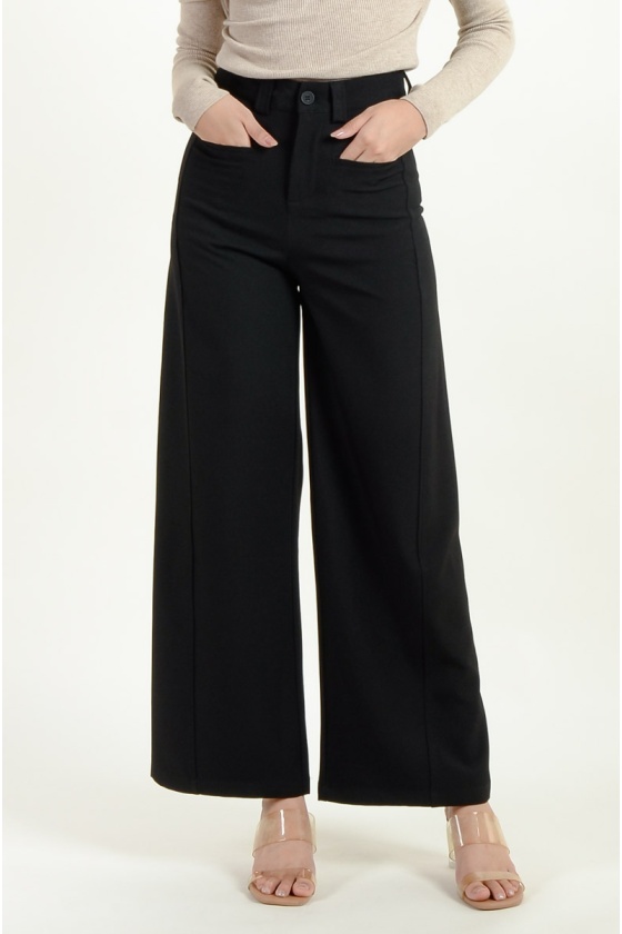 Estella Palazzo Pants - Black