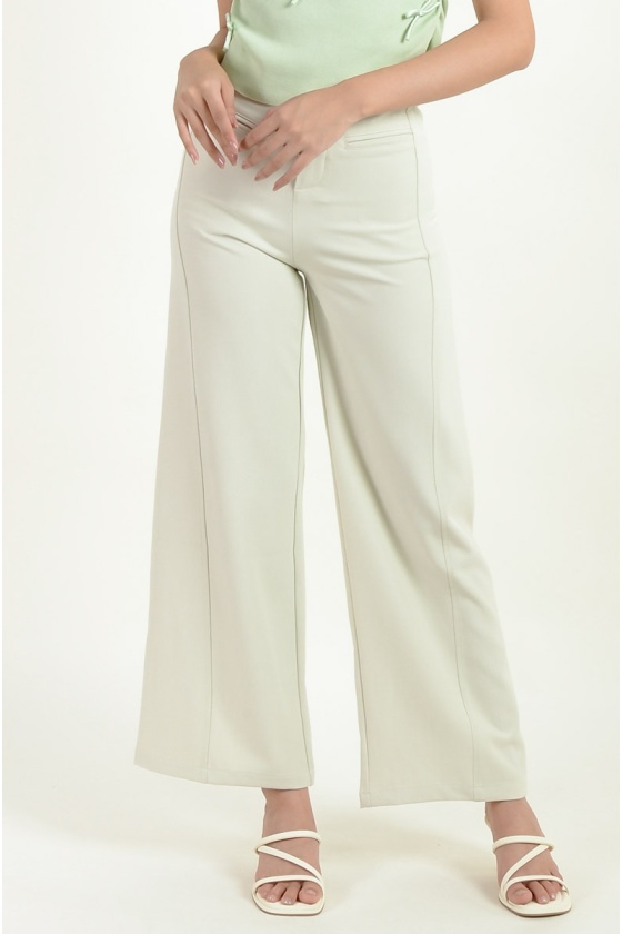 Estella Palazzo Pants - Beige