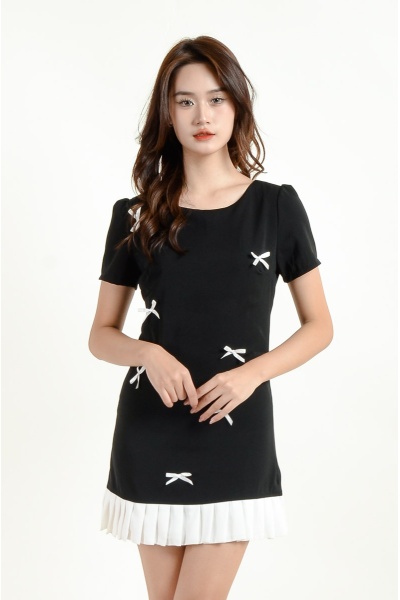 Cassidy Bow Sleeve Dress